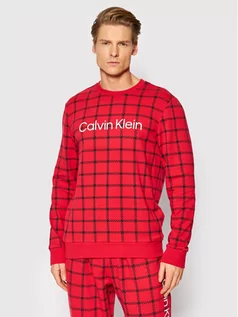 Piżamy męskie - Calvin Klein Underwear Koszulka piżamowa 000NM2222E Czerwony Regular Fit - grafika 1