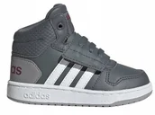 Buty dla dziewczynek - Buty Dziecięce Adidas Hoops Mid Ee6717 Na Rzepy 20 - miniaturka - grafika 1