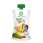 Kaszki dla dzieci - BIOFOOD Mus Ananas+Jabłko+Banan BIO 90g - Bio Food - miniaturka - grafika 1