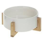 Miski i półmiski - Miska na sałatkę, Ø 24 cm, ceramiczna na bambusowym stojaku - miniaturka - grafika 1