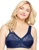 Biustonosze - Glamorise MagicLift oryginalny biustonosz podtrzymujący pełny rozmiar plus size bez fiszbin #1000, NIEBIESKI, 85C - miniaturka - grafika 1