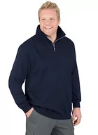 Bluzy męskie - Trigema Bluza męska, Niebieski (granatowy 046), XXL - miniaturka - grafika 1