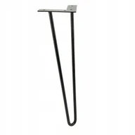 Meble modułowe i akcesoria - Noga do stolika krzesła Hairpin legs Loft czarny mat wysokość 41 cm 2 pręty - miniaturka - grafika 1
