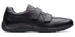 Clarks Konrad Ease Półbuty czarne skórzane 43 - Półbuty męskie - miniaturka - grafika 1