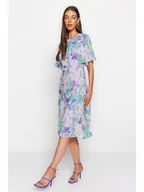 Sukienki - trendyol Sukienka w kolorze turkusowo-lawendowym - miniaturka - grafika 1