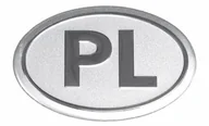 Akcesoria motoryzacyjne - NAKLEJKA WLEP NA AUTO SAMOCHÓD  WLEPKA ALUMINIOWA WYPUKŁA PL  10,5 x 7,5cm 2/33001 - miniaturka - grafika 1