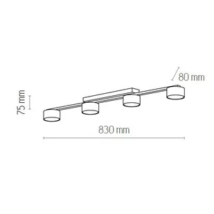 TK Lighting Lampa sufitowa TK 6095 z serii DALLAS - Lampy sufitowe - miniaturka - grafika 2