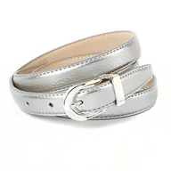 Paski - Anthoni Crown Pasek damski, Srebrny (srebrny 101), 90 - miniaturka - grafika 1