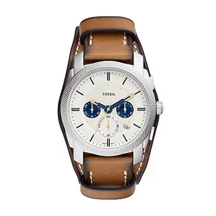 Fossil MACHINE FS5922 męski chronograf, Srebrny, pasek - Paski - miniaturka - grafika 1