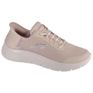 Damskie GO WALK FLEX GRAND ENTRY Slip-On Biały - Buty trekkingowe damskie - miniaturka - grafika 1