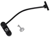 Zabezpieczenia dla dzieci - Ikonka Zabezpieczenie blokada na okno + kluczyk czarny KX6311_1 - miniaturka - grafika 1