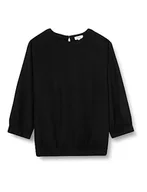 Bluzki damskie - s.Oliver Bluzka damska, długi rękaw, czarny, 40 - miniaturka - grafika 1