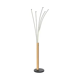 ML4767-3BMD VELDEN LAMPA PODŁOGOWA CZARNA-DREWNO - Lampy stojące - miniaturka - grafika 1