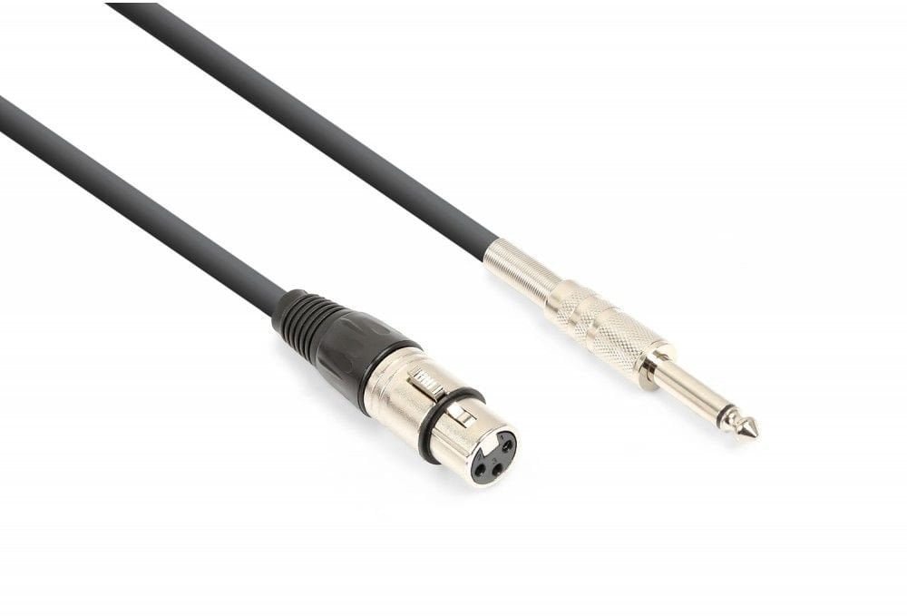 Kabel Vonyx XLR żeński - Jack 6.3mm 3m one size
