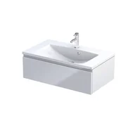 Szafki łazienkowe - Szafka łazienkowa pod umywalkę Oristo Brylant 80 cm biały połysk OR36-SD1S-80-1 - miniaturka - grafika 1