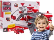 Samochody i pojazdy dla dzieci - ZESTAW STRAŻACKI remiza WÓZ STRAŻACKI zabawka dla dzieci akcesoria - miniaturka - grafika 1