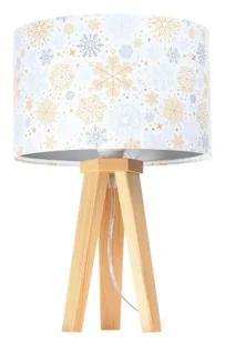 Świąteczna lampa stołowa z welurowym abażurem - S289 E7-A77 - Lampy stojące - miniaturka - grafika 1