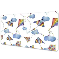 Podkładki na biurko - Podkładka na biurko dla dzieci Rysowane latawce 90x45 cm - miniaturka - grafika 1