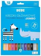 Przybory szkolne - Interdruk Kredki ołówkowe Jumbo BB KID 12 kolorów - miniaturka - grafika 1