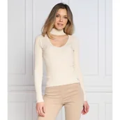 Swetry damskie - GUESS Sweter 1981 Ankle | Slim Fit - miniaturka - grafika 1