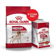 Mokra karma dla psów - ROYAL CANIN Medium Adult 4kg  + 10x140g saszetka - miniaturka - grafika 1