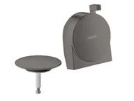 Syfony - Hansgrohe Exafill S - Element zewnętrzny do syfonu wannowego, czarny chrom szczotkowany 58117340 - miniaturka - grafika 1