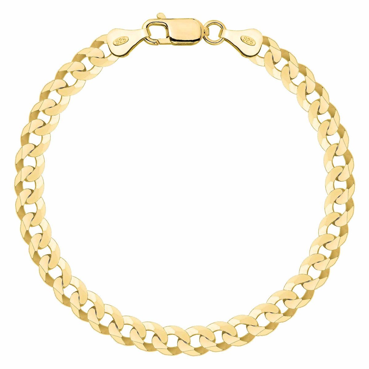 OPRAVA POZŁACANA SREBRNA BRANSOLETKA PANCERKA 925 585 - 6,5MM MĘSKA 20cm