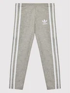 Legginsy - adidas Legginsy adicolor HK2971 Szary Slim Fit - miniaturka - grafika 1