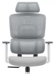 Fotel biurowy, krzesło biurowe Fotel biurowy ergonomiczny obrotowy Hell's Chair HC- 1051 Szary-Biały TKANINA - Fotele i krzesła biurowe - miniaturka - grafika 1