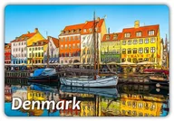 Magnesy - DANIA - Kopenhaga - kanał Kyhavn - Denmark - Magnes na lodówkę - miniaturka - grafika 1
