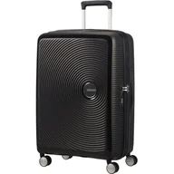 Walizki - Walizka American Tourister Soundbox 67 cm powiększana czarna - miniaturka - grafika 1