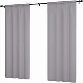 Zasłony - Zasłona gotowa gładka matowa 145x160 zasłony gotowe zasłonki gładkie salon - miniaturka - grafika 1