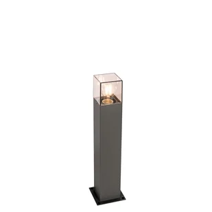 QAZQA Nowoczesna stojąca lampa zewnętrzna 50 cm ciemnoszara IP44 - Dania - Lampy ogrodowe - miniaturka - grafika 1