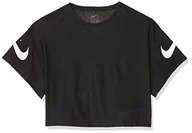 Koszulki i topy damskie - Nike Unisex Dzieci G Nk Dry Ss Gfx Studio Top T-shirt Black/(White) M - miniaturka - grafika 1