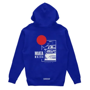 Bluza z kapturem Mazda Miata niebieska-M - Odzież do sportów motorowych - miniaturka - grafika 1