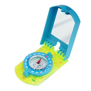 UST - Kompas mapowy z lusterkiem Hi Vis Folding Map Compass - Niebieski - 1156797 - Kompasy - miniaturka - grafika 1