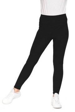 Legginsy Moraj czarne klasyczne długie z wysokim stanem S/m
