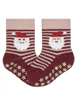 FALKE Unisex skarpetki dziecięce Santa Stripes bawełniane antypoślizgowe wypustki 1 para, czerwone (Ruby 8830), 62-68, czerwony (Ruby 8830). - Skarpetki dla dzieci - miniaturka - grafika 1