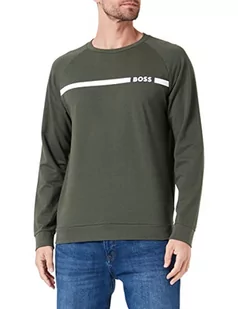 BOSS Męska bluza Authentic Loungew, ciemnozielona 306, XXL, Dark Green306., XXL - Bluzy męskie - miniaturka - grafika 1