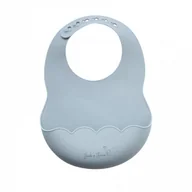 Śliniaki i fartuszki - Jasnoniebieski śliniak silikonowy z uroczą kieszonką JackOJuno - miniaturka - grafika 1