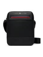 Nerki - Tommy Hilfiger Saszetka Th Foundaiton Mini Reporter AM0AM14156 Czarny - miniaturka - grafika 1