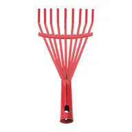 Grabie i motyki - Wytrzymałe grabie ogrodowe, grabie do trawy, wytrzymałe, dziewięciozębowe grabie ze stali węglowej dla ogrodników i architektów krajobrazu, niezawod.. - miniaturka - grafika 1