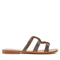 Klapki i japonki damskie - Klapki Melissa Melissa Slide + Bo.Bo. Ad 33862 Brązowy - miniaturka - grafika 1