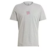 Koszulki męskie - adidas T-shirt męski, mszaryh, XXL - miniaturka - grafika 1