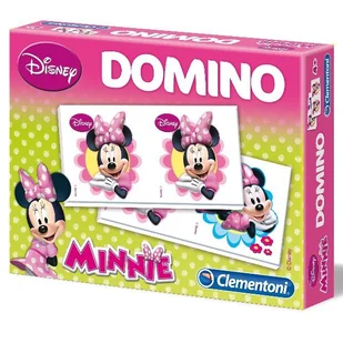 Clementoni, Myszka Minnie, gra logiczna Domino - Gry planszowe - miniaturka - grafika 1