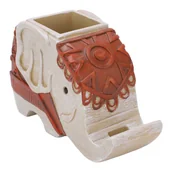 Przyborniki na biurko - Pojemnik na długopisy w kształcie słonia, biurko do dekoracji domu, stojak na nożyczki, dekoracja blatu, uchwyt na długopis, stojak na telefon - miniaturka - grafika 1