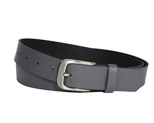 Vascavi Pasek skórzany, szerokość 3 cm, wyprodukowano w Niemczech, pasek z prawdziwej skóry, dla kobiet i mężczyzn, możliwość skrócenia, szary, 85 cm Łącznie Długość 95 cm - Paski - miniaturka - grafika 1