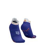 Skarpetki sportowe męskie - COMPRESSPORT Skarpetki do biegania krótkie PRORACING SOCKS V4 RUN LOW dazz blue/white - miniaturka - grafika 1