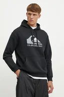 Bluzy męskie - Quiksilver bluza męska kolor szary z kapturem - miniaturka - grafika 1