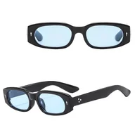 Okulary przeciwsłoneczne - Okulary przeciwsłoneczne z filtrem UV400 STL36E czarno/niebieskie + akcesoria - miniaturka - grafika 1